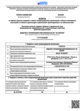 Свидетельство о членстве в Ассоциации СРО Совет Проектировщиков